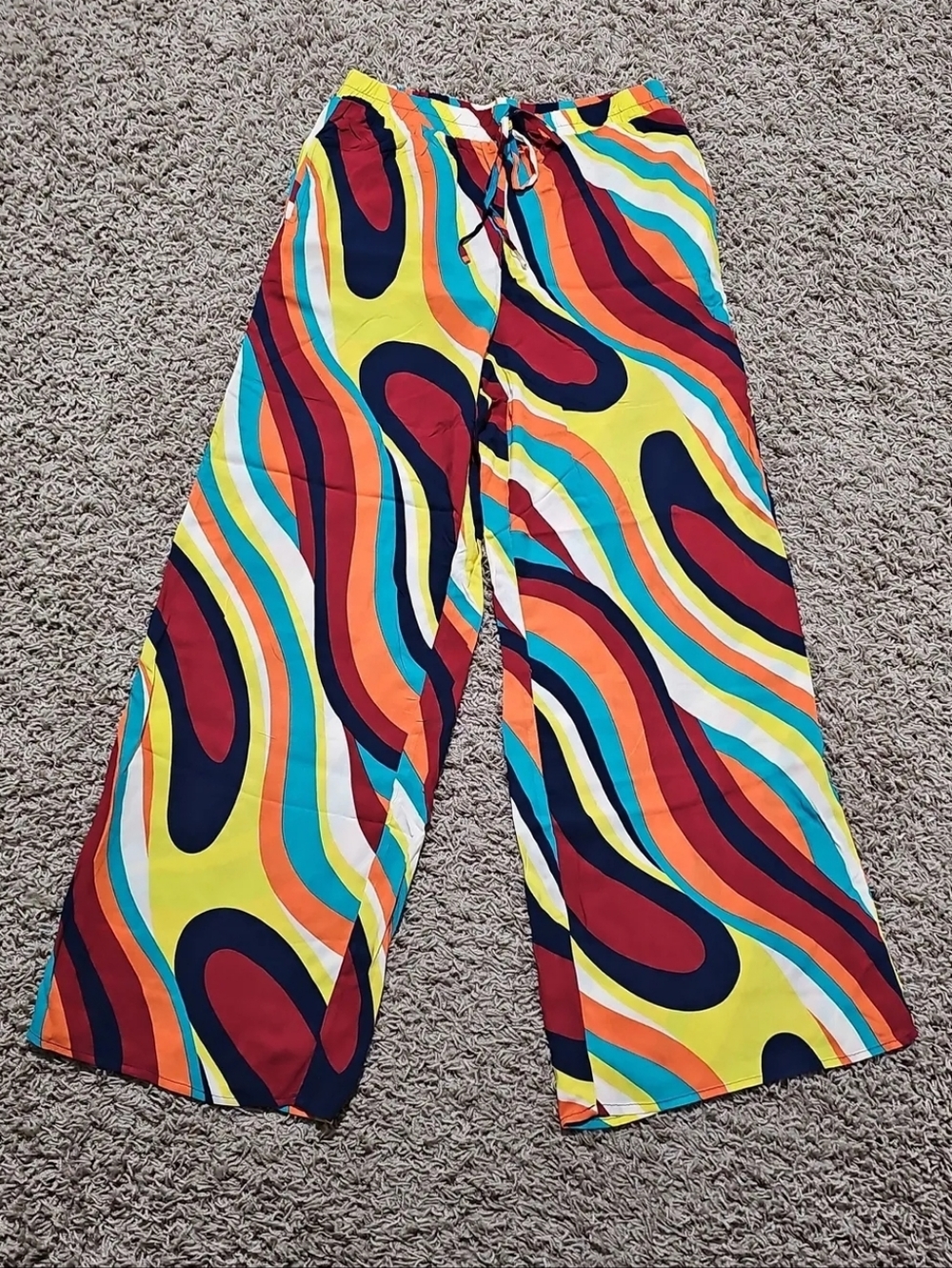 NWT Spoon Jeans Wide Leg Pants Colorful Large Vibrant Bottoms - Picture 2 of 4